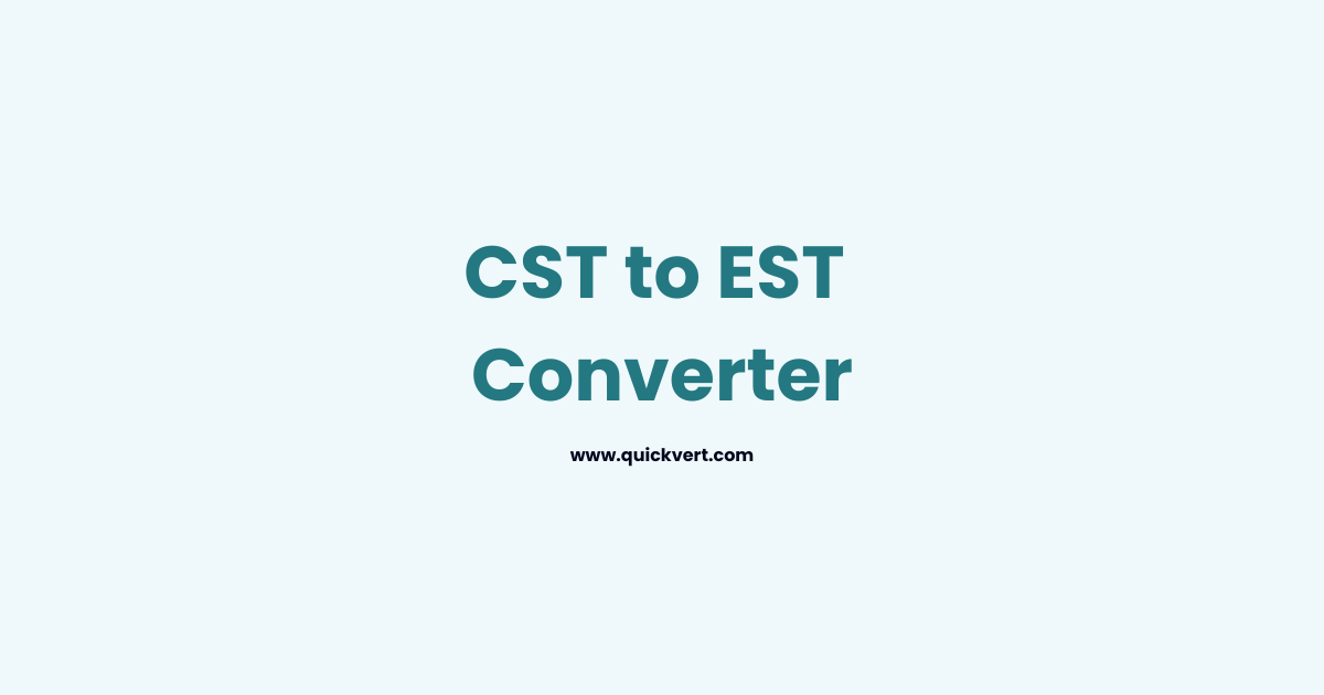 CST To EST Converter Quickvert cst-to-est-converter-quickvert